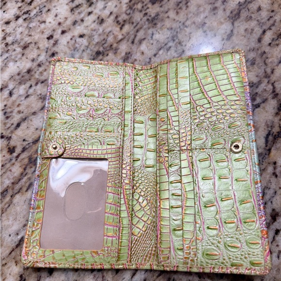 Colorful Crocodile Embossed Women's Bag and Wallet Set by Brahmin - Picture 11 of 13